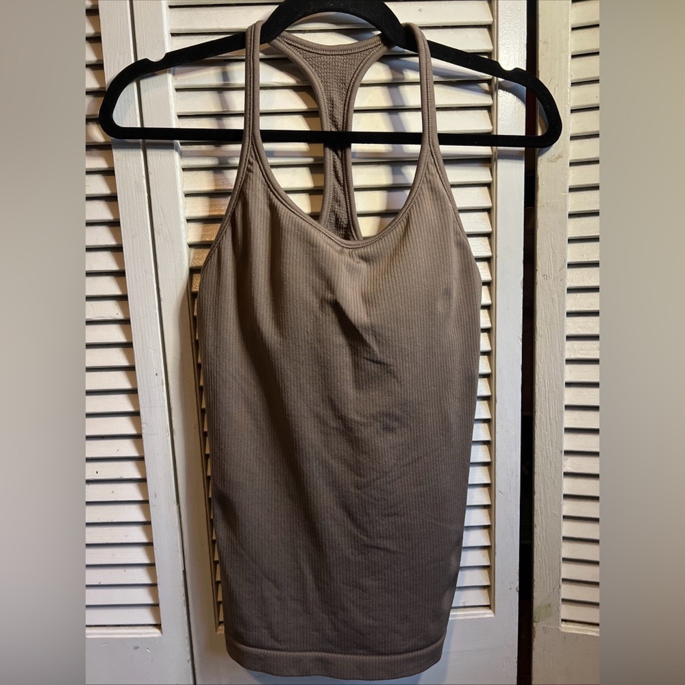 Renew Built-In Bra Tank A-C Brown Size Medium